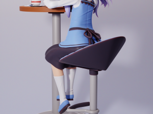 Chino Kafuu Gochuumon wa Usagi Desu ka 3D Druckmodell