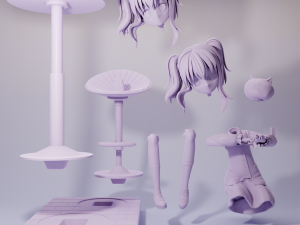 Chino Kafuu Gochuumon wa Usagi Desu ka 3D Druckmodell