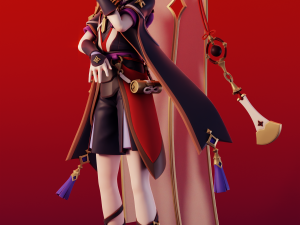 Scaramouche Genshin Impact Modelo de Impressão 3D