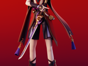 Scaramouche Genshin Impact Modelo de Impressão 3D