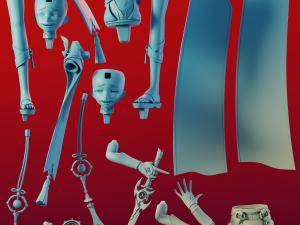 Scaramouche Genshin Impact Modelo de Impressão 3D