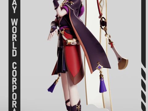 Scaramouche Genshin Impact 3D Print Model