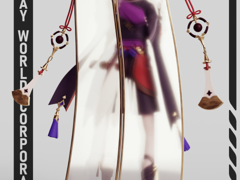 Scaramouche Genshin Impact Modelo de impresión 3D