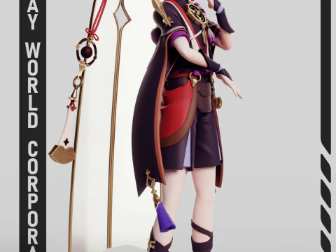 Scaramouche Genshin Impact 3D Print Model