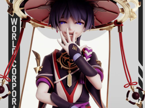 Scaramouche Genshin Impact 3D Print Model
