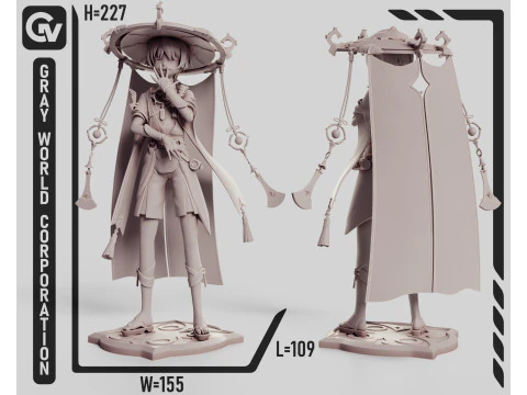 Scaramouche Genshin Impact 3D Print Model