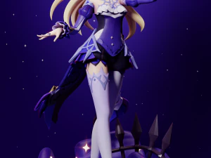 Fischl Ein Sommernachtstraum Genshin Impact 3D Print Model