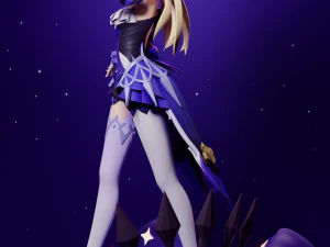 Fischl Ein Sommernachtstraum Genshin Impact 3D Print Model
