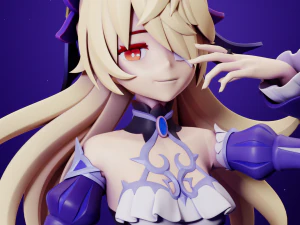 Fischl Ein Sommernachtstraum Genshin Impact 3D Print Model