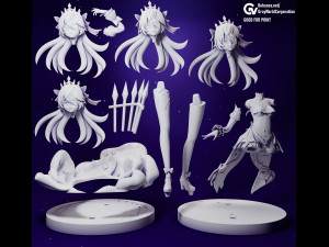 Fischl Ein Sommernachtstraum Genshin Impact Modelo de impresión 3D