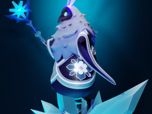 Cryo Abyss Mage Genshin Impact Modelo de Impressão 3D
