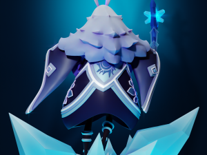 Cryo Abyss Mage Genshin Impact Modelo de Impressão 3D