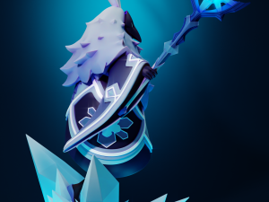Cryo Abyss Mage Genshin Impact Modelo de Impressão 3D