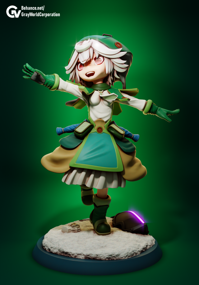 Prushka - Made in Abyss 3D 프린트 모델 .c4d .max .obj .3ds .fbx .stl .blend 
