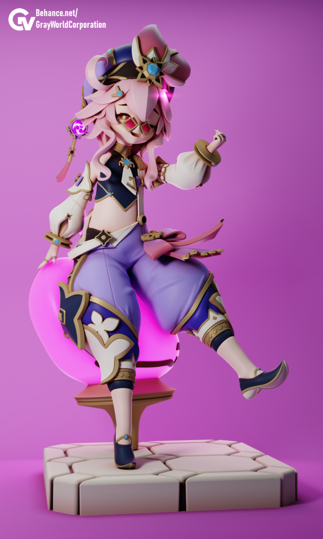 Dori Genshin Impact 3D-printmodel .c4d .max .obj .3ds .fbx .stl .blend 