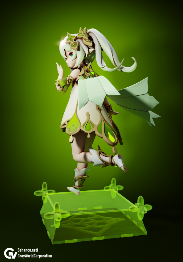 Nahida Genshin Impact 3D-printmodel .c4d .max .obj .3ds .fbx .stl .blend 