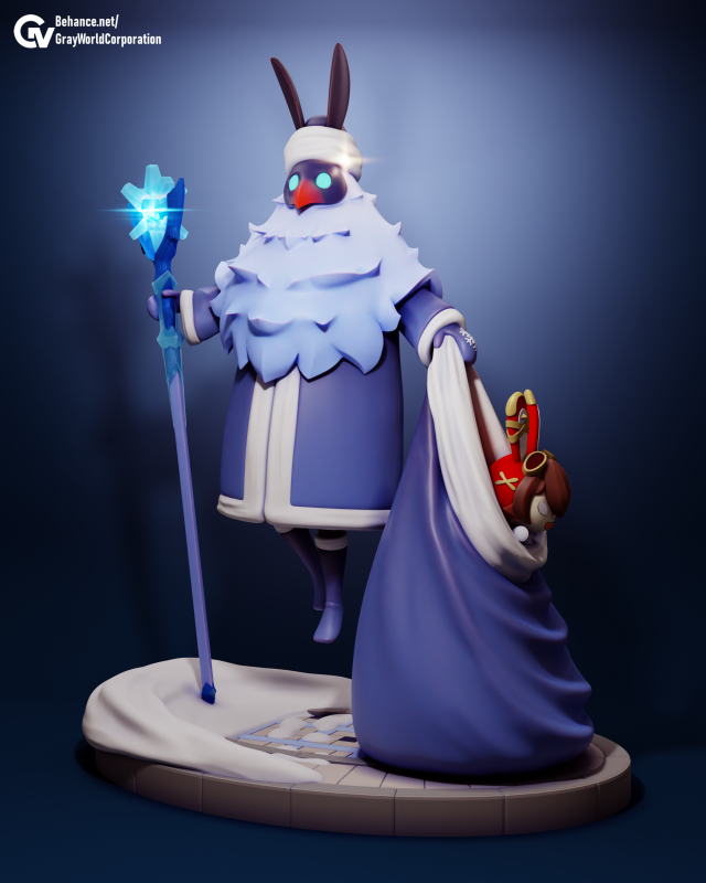 Ded Moroz From Abyss Genshin Impact Modelo de Impressão 3D .c4d .max .obj .3ds .fbx .stl .blend 