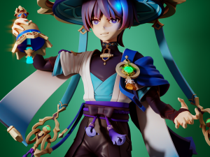 Wanderer Genshin Impact 3Dプリントモデル