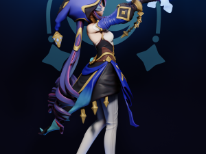 Layla Genshin Impact 3Dプリントモデル