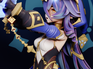 Layla Genshin Impact 3Dプリントモデル