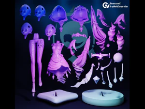 Layla Genshin Impact 3D Print Model