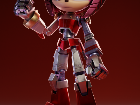 Rusty Rose Sonic The Hedgehog 3D Print Model