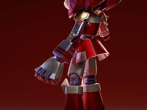 Rusty Rose Sonic The Hedgehog 3D 프린트 모델