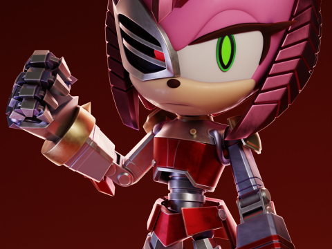 Rusty Rose Sonic The Hedgehog 3D 프린트 모델