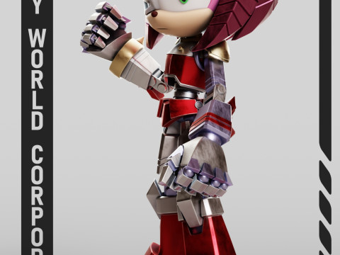 Rusty Rose Sonic The Hedgehog 3D Принт Модель