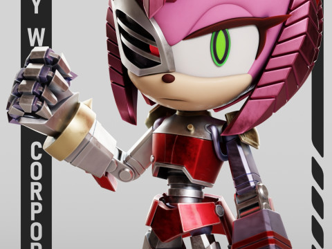 Rusty Rose Sonic The Hedgehog 3D Принт Модель