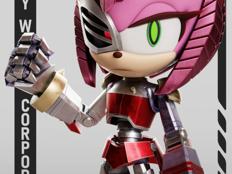 Rusty Rose Sonic The Hedgehog 3D Print Model in Animals 479605 | 3DExport