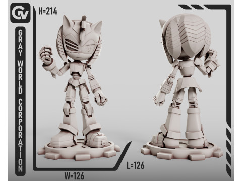 Rusty Rose Sonic The Hedgehog 3D Принт Модель