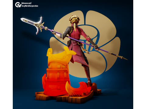Thoma Genshin Impact 3D Print Model