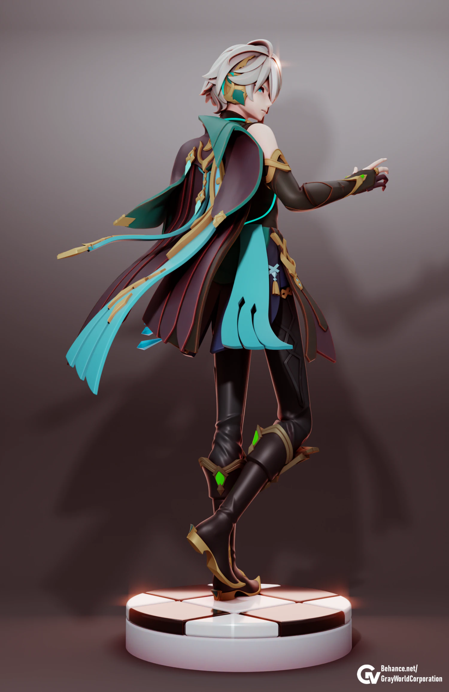 Alhaitham Genshin Impact 3D Print Model .c4d .max .obj .3ds .fbx .stl .blend 