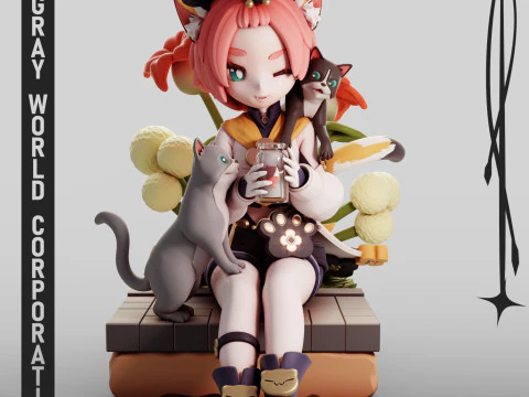 Diona 3 Genshin Impact Modello di stampa 3D