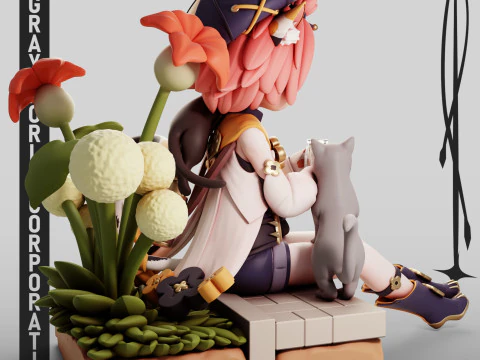 Diona 3 Genshin Impact 3D Print Model