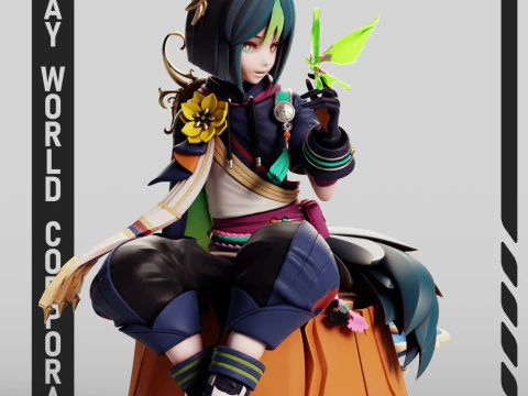 Тіньярі 2 Genshin Impact 3D Принт Модель