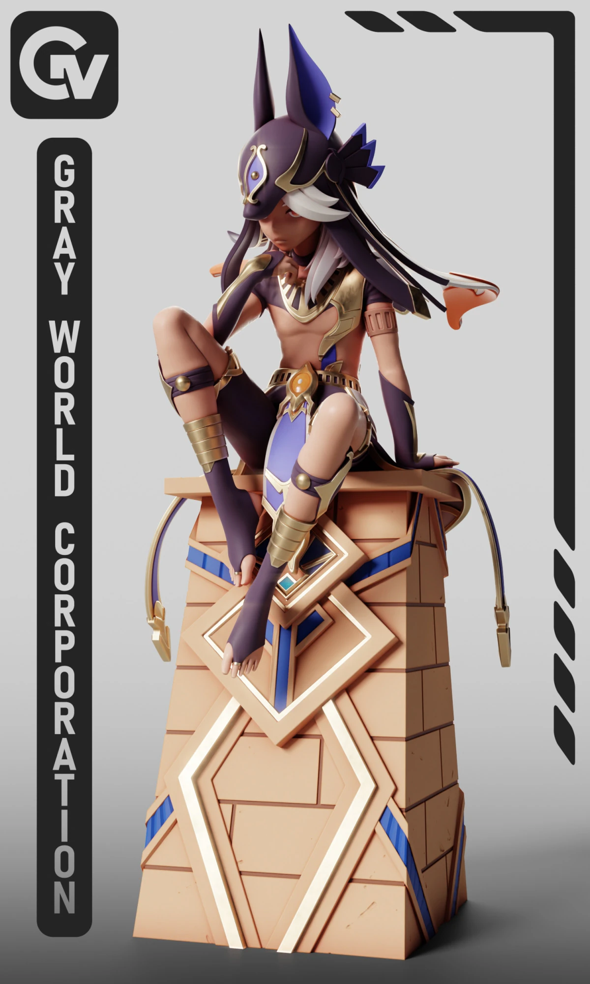 Cyno 2 Genshin Impact 3D Print Model .c4d .max .obj .3ds .fbx .stl .blend