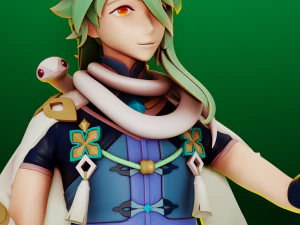 Baizhu Genshin Impact 3D Print Model