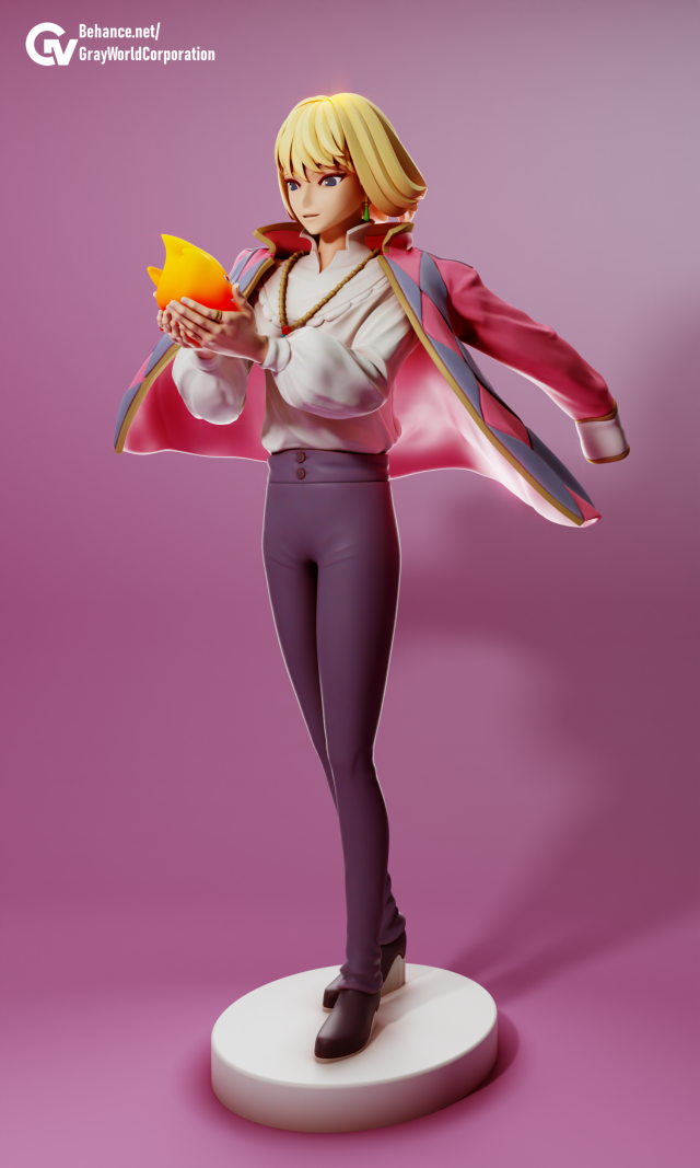 Howl Jenkins Pendragon Howls Moving Castle Modelo de Impressão 3D .c4d .max .obj .3ds .fbx .stl .blend 