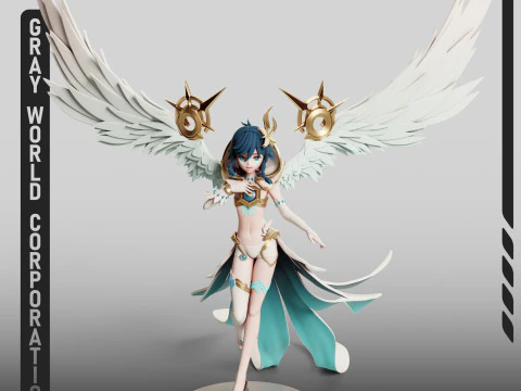 Venti Dieu ancien Genshin Impact Modèles 3D en vedette