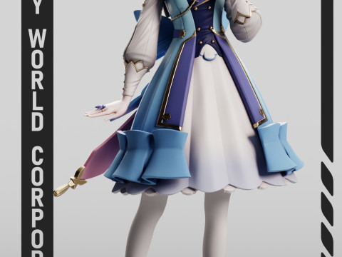 Kamisato Ayaka Springbloom Missive Genshin Impact Modello di stampa 3D
