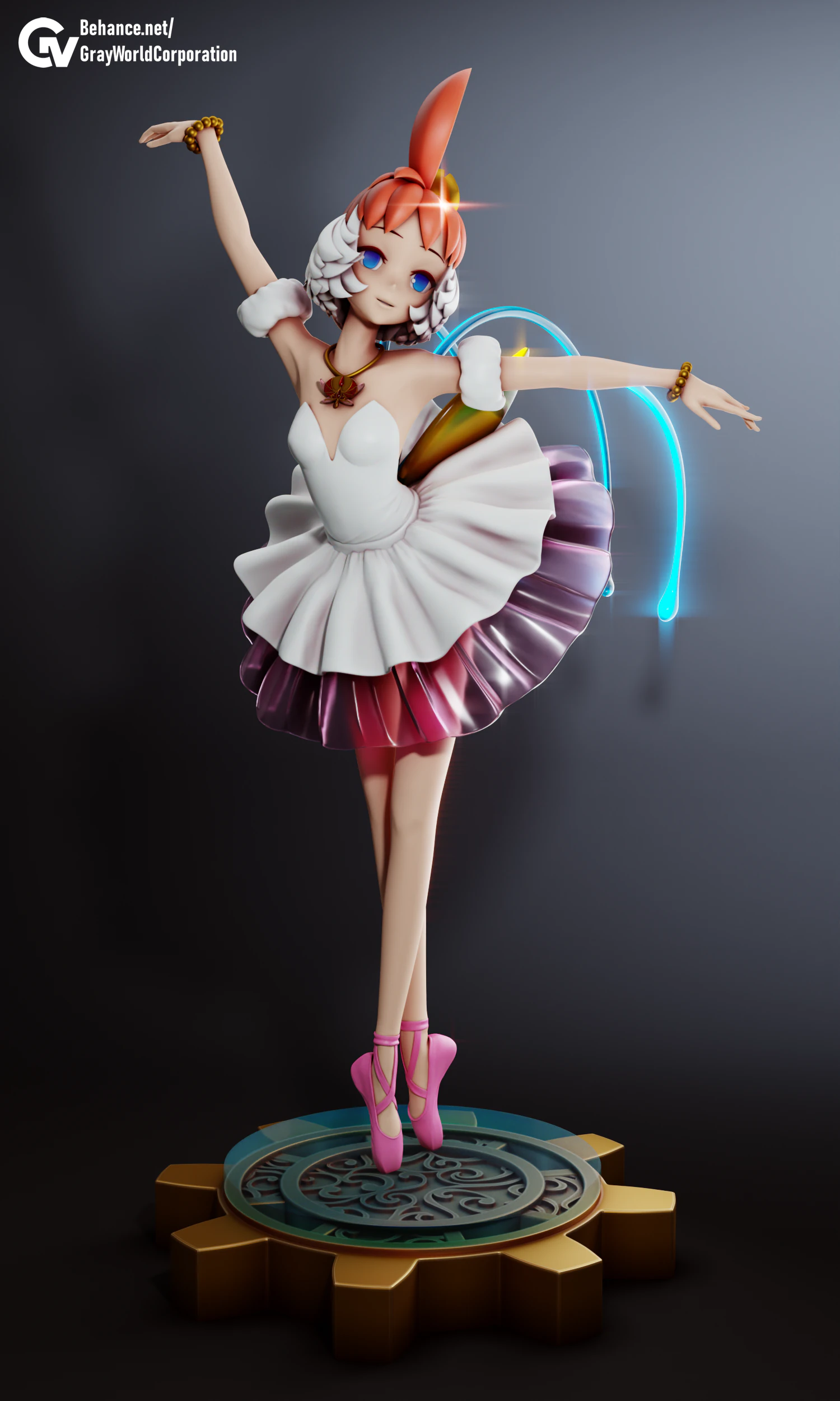 Tutu Princess Tutu 3D Print Model .c4d .max .obj .3ds .fbx .stl .blend 