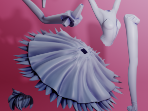 Rue Princess Tutu Modelo de Impressão 3D