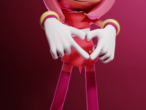 Amy Rose Sonic il riccio Modello di stampa 3D