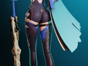 Eula Genshin Impact 3D Print Model