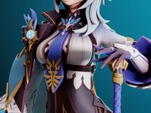 Eula Genshin Impact 3D Print Model