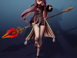 Hu Tao Genshin Impact 3D Druckmodell