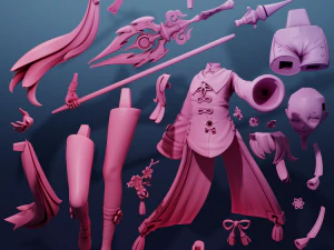 Hu Tao Genshin Impact 3D Print Model