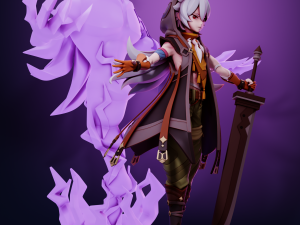Razor Genshin Impact Modèles 3D en vedette
